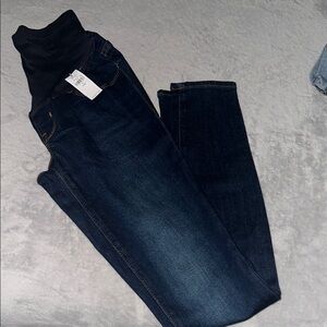 Women's Dark Blue Maternity Jeans